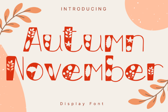 Autumn November Font for Digital Campaigns