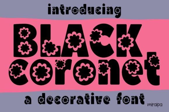 Black Coronet: A Decorative Font for Eye-Catching Campaigns
