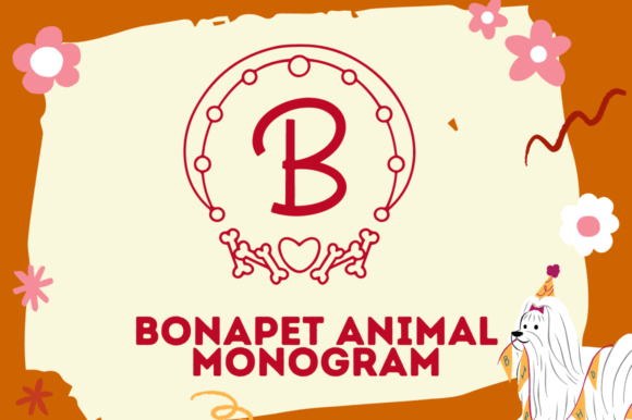 Bonapet Animal Monogram: A Playful Font for Editorial Design