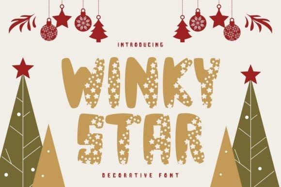 Bring Festive Charm with Winky Star Font