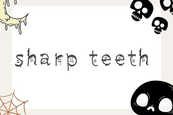 Bring Spooky Style to Your Creations with Sharp Teeth Font