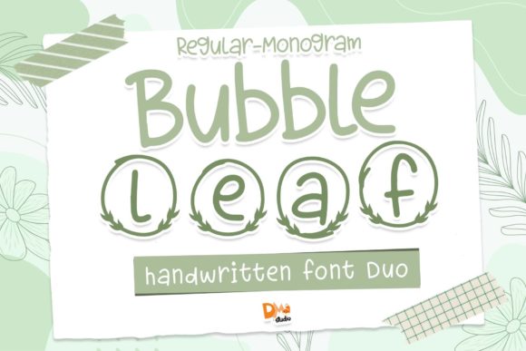 Bubble Leaf: A Handwritten Font for Web Design