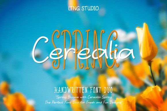 Cerealia Spring Handwritten Duo for Branding