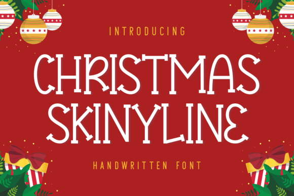 Christmas Skinyline: A Whimsical Serif Font for Editorial Projects