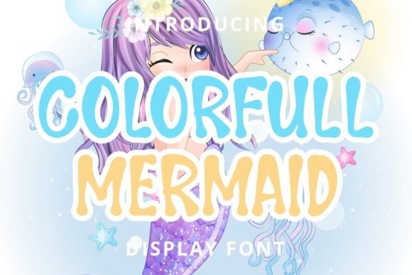 Colorfull Mermaid Font Review for Web Design