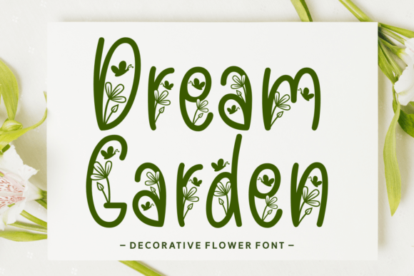 Dream Garden: A Floral Font for Nature-Inspired Campaigns