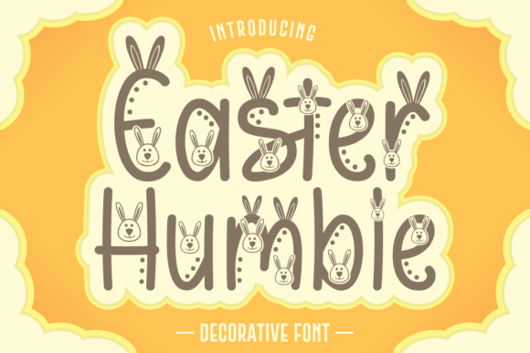 Easter Humble: A Playful Display Font for Digital Creativity