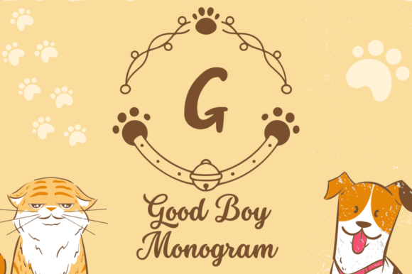 Good Boy Monogram: A Playful Font for Creative Branding