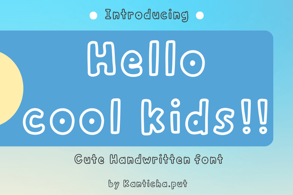 Hello Cool Kids Font for Business Branding