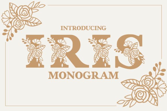 Iris Monogram: A Delicate Font for Polished Branding
