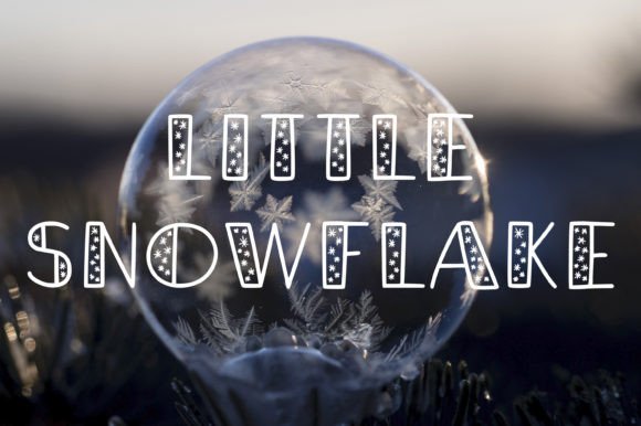 Little Snowflake Font for Festive Web Design