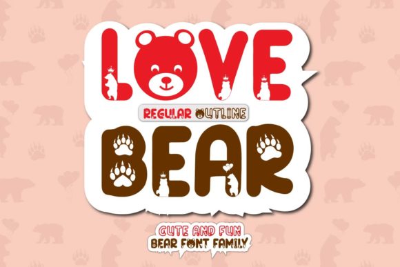 Love Bear: A Playful Typeface for Digital Branding