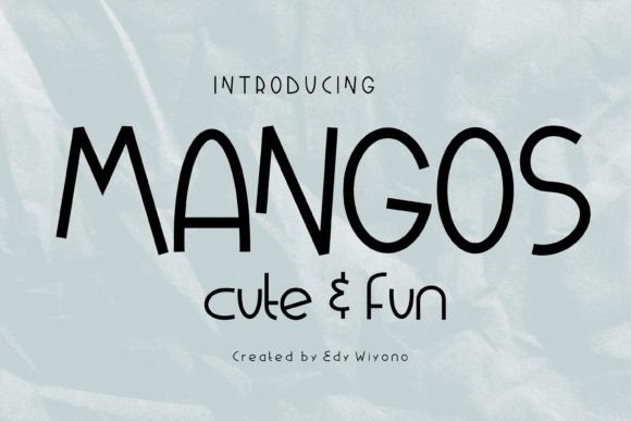 Mangos Font for Handmade Creations