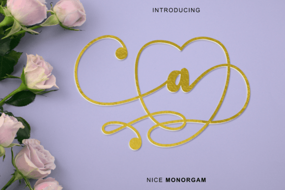 Nice Monogram: A Charming Font for Creative Projects