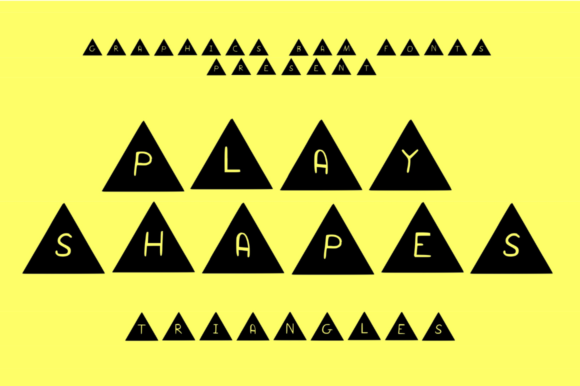 Play Shapes Triangles: A Playful Font for Eye-Catching Campaigns