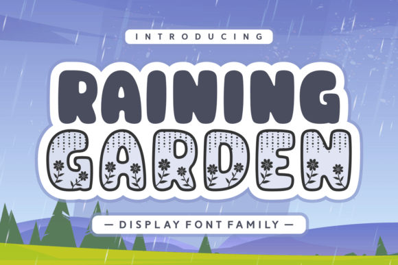 Raining Garden Font Review for Spring Branding