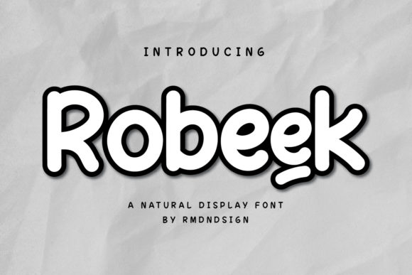Robeek Font for Handmade and Commercial Craft Projects