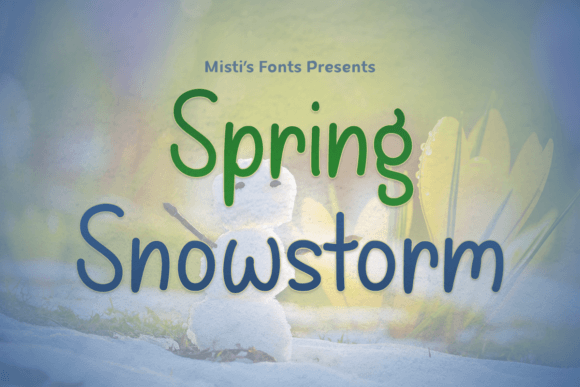 Spring Snowstorm: A Whimsical Typeface for Branding Projects