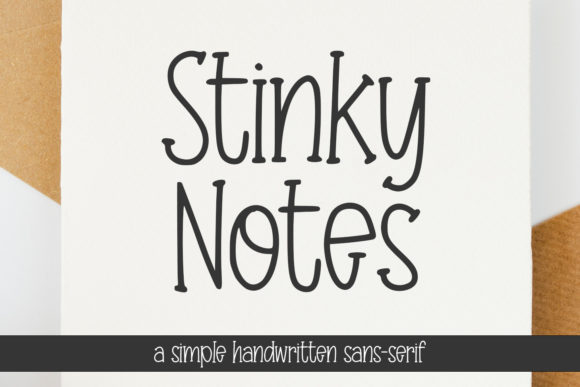Stinky Notes: A Playful Serif Font for Campaign Creativity