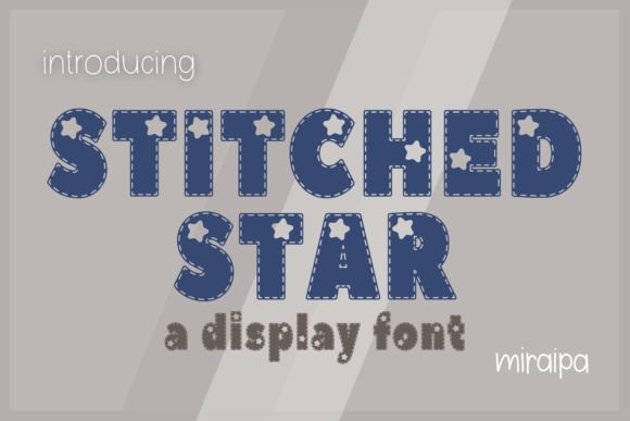 Stitched Star: A Playful Display Font for Web Design