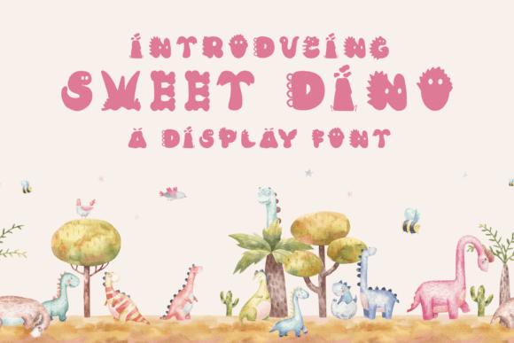 Sweet Dino Font for Web Design Projects