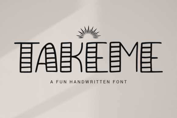 Takeme Font for Web Design and Brand Identity
