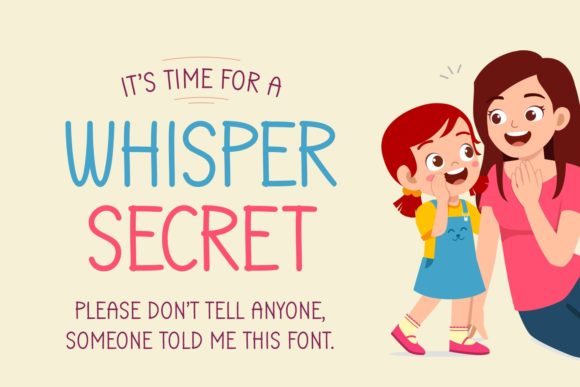 Whisper Secret: A Delightful Sans Serif Font for Web Design